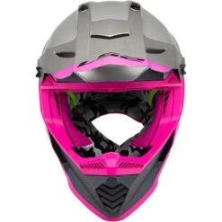 LS2 Gate Launch Youth Helmet -Motorcycle Helmet Store ls2 gate launch helmet silver gray pink front 34554.1633131895