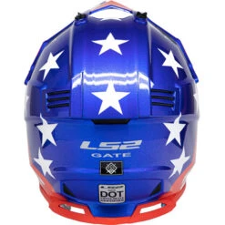 LS2 Gate Stripes Youth Helmet -Motorcycle Helmet Store ls2 gate stripes helmet back 98521.1617264620