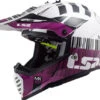 LS2 Gate Xcode Youth Helmet -Motorcycle Helmet Store ls2 gate xcode helmet white violet front left 35160.1633131839