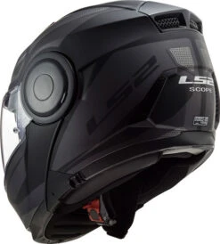 LS2 Horizon Axis Helmet -Motorcycle Helmet Store ls2 horizon axis helmet black titanium back left 79664.1633131349