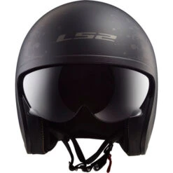 LS2 Spitfire Black Flag Helmet -Motorcycle Helmet Store ls2 spitfire black flag helmet matte black front 85370.1617198365