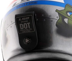LS2 Spitfire Bomb Rider Helmet -Motorcycle Helmet Store ls2 spitfire bomb rider helmet back details 26055.1617200082