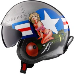 LS2 Spitfire Bomb Rider Helmet -Motorcycle Helmet Store ls2 spitfire bomb rider helmet left 40488.1617200095