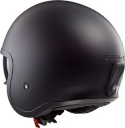 LS2 Spitfire Helmet Solid -Motorcycle Helmet Store ls2 spitfire helmet solid matte black back left 70509.1617197851