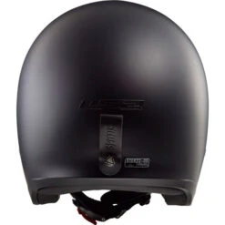 LS2 Spitfire Helmet Solid -Motorcycle Helmet Store ls2 spitfire helmet solid matte black back 20866.1617197878