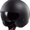 LS2 Spitfire Helmet Solid -Motorcycle Helmet Store ls2 spitfire helmet solid matte black front left 67939.1617197840
