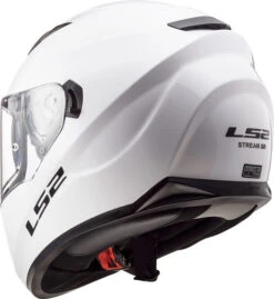 LS2 Stream Helmet Solid 30 LS2 Stream Helmet Solid -Motorcycle Helmet Store ls2 stream helmet solid white back left 87807.1616893160