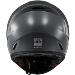 LS2 Street Fighter Helmet Solid -Motorcycle Helmet Store ls2 street fighter helmet solid battleship gray back 41580.1617070325