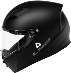 LS2 Street Fighter Helmet Solid -Motorcycle Helmet Store ls2 street fighter helmet solid matte black left 78017.1617070365