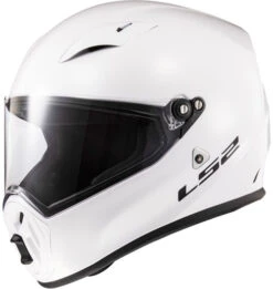 LS2 Street Fighter Helmet Solid -Motorcycle Helmet Store ls2 street fighter helmet solid white front left 42771.1617070404