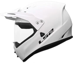 LS2 Street Fighter Helmet Solid -Motorcycle Helmet Store ls2 street fighter helmet solid white peak visor 80580.1617070419