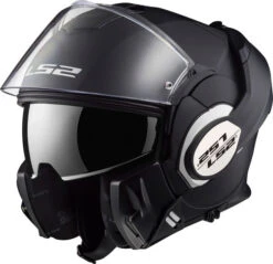 LS2 Valiant Helmet Matte Black -Motorcycle Helmet Store ls2 valiant helmet solid matte black left 00554.1617189659