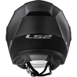 LS2 Verso Helmet Solid -Motorcycle Helmet Store ls2 verso helmet solid matte black back 10276.1617196530
