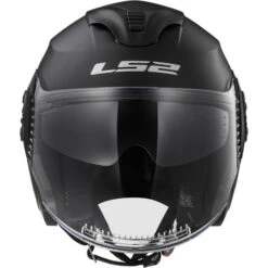 LS2 Verso Helmet Solid -Motorcycle Helmet Store ls2 verso helmet solid matte black front 39614.1617196520