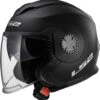 LS2 Verso Helmet Solid -Motorcycle Helmet Store ls2 verso helmet solid matte black left 99979.1617196515
