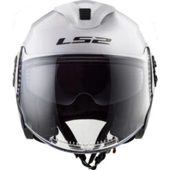 LS2 Verso Helmet Solid -Motorcycle Helmet Store ls2 verso helmet solid white front 74971.1617196552