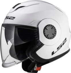LS2 Verso Helmet Solid -Motorcycle Helmet Store ls2 verso helmet solid white left 17967.1617196550