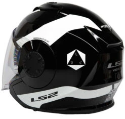 LS2 Verso Rave Helmet -Motorcycle Helmet Store ls2 verso rave helmet glow in the dark back left 64006.1617194916