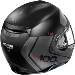 Nolan N100-5 Distinctive Helmet -Motorcycle Helmet Store nolan 100 5 distinctive helmet black grey back 63654.1683790202