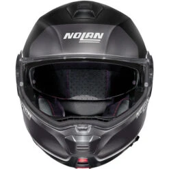 Nolan N100-5 Distinctive Helmet -Motorcycle Helmet Store nolan 100 5 distinctive helmet black grey front 00312.1683790199