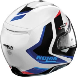 Nolan N100-5 Hilltop Helmet -Motorcycle Helmet Store nolan 100 5 hilltop helmet blue white red back 92417.1683788474