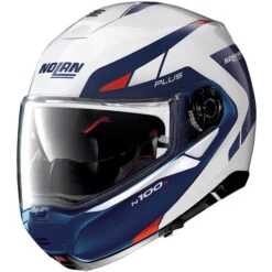 Nolan N100-5 Milestone Helmet -Motorcycle Helmet Store nolan 100 5 milestone helmet blue white red 28064.1683790739