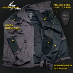 Scorpion Abrams Riding Shirt -Motorcycle Helmet Store scorpion abrams riding shirt inside 17956.1573609036