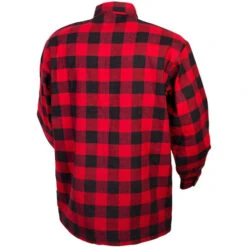 Scorpion Covert Moto Flannel Shirt -Motorcycle Helmet Store scorpion covert flannel shirt red black back 20650.1573609895