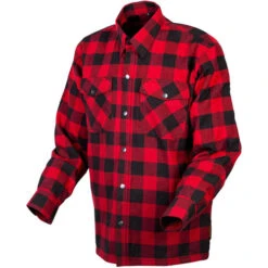 Scorpion Covert Moto Flannel Shirt -Motorcycle Helmet Store scorpion covert flannel shirt red black side 63250.1573609892