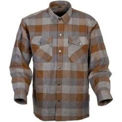 Scorpion Covert Moto Flannel Shirt -Motorcycle Helmet Store scorpion covert flannel shirt tan brown 42683.1596613783