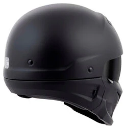 Scorpion Covert Helmet Solids -Motorcycle Helmet Store scorpion covert helmet matte black back right 25118.1518684633