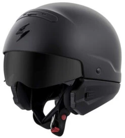 Scorpion Covert Helmet Solids -Motorcycle Helmet Store scorpion covert helmet matte black front visor strap 31788.1518684593