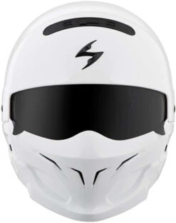 Scorpion Covert Helmet Solids -Motorcycle Helmet Store scorpion covert helmet white front 96778.1518684666