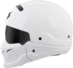Scorpion Covert Helmet Solids -Motorcycle Helmet Store scorpion covert helmet white left mask 84823.1518684658