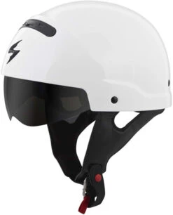 Scorpion Covert Helmet Solids -Motorcycle Helmet Store scorpion covert helmet white left visor 99099.1518684684