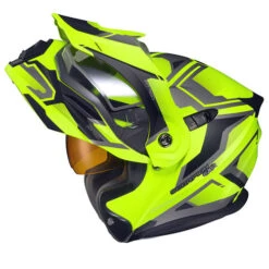 Scorpion EXO-AT950 Ellwood Helmet - Dual Shield -Motorcycle Helmet Store scorpion exo at950 ellwood snow helmet hi viz chin bar up 68663.1698283759