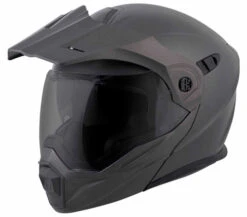 Scorpion EXO-AT950 Solid Helmet -Motorcycle Helmet Store scorpion exo at950 helmet matte anthracite front left peak 91298.1641670669