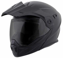 Scorpion EXO-AT950 Solid Helmet -Motorcycle Helmet Store scorpion exo at950 helmet matte black front left 04725.1641670657