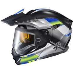 Scorpion EXO-AT950 Zec Snow Helmet - Dual Shield -Motorcycle Helmet Store scorpion exo at950 zec dual shield helmet blue hi viz 99763.1698283350
