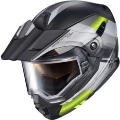 Scorpion EXO-AT950 Zec Snow Helmet - Dual Shield -Motorcycle Helmet Store scorpion exo at950 zec dual shield helmet grey hi viz top 01944.1698282971