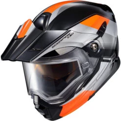 Scorpion EXO-AT950 Zec Snow Helmet - Dual Shield -Motorcycle Helmet Store scorpion exo at950 zec dual shield helmet orange top 85241.1698282994