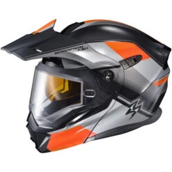 Scorpion EXO-AT950 Zec Snow Helmet - Dual Shield -Motorcycle Helmet Store scorpion exo at950 zec dual shield helmet orange 55102.1698282987