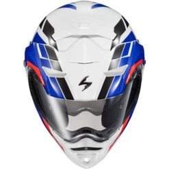 Scorpion EXO-AT960 Hicks Helmet -Motorcycle Helmet Store scorpion exo at960 hicks helmet white blue top 59241.1678438639