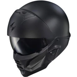 Scorpion EXO Covert 2 Helmet -Motorcycle Helmet Store scorpion exo covert 2 helmet matte black front left 81503.1699014868