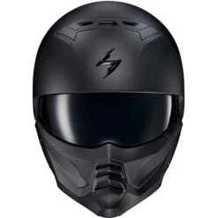 Scorpion EXO Covert 2 Helmet -Motorcycle Helmet Store scorpion exo covert 2 helmet matte black front 18966.1699014866