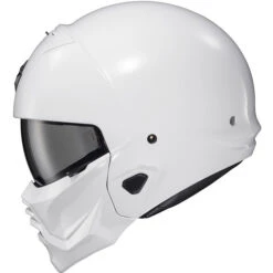 Scorpion EXO Covert 2 Helmet -Motorcycle Helmet Store scorpion exo covert 2 helmet white left 44322.1699014876