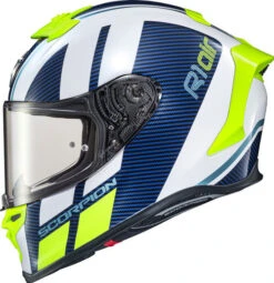 Scorpion EXO-R1 Air Corpus Helmet -Motorcycle Helmet Store scorpion exo r1 air corpus helmet white blue clear shield 30424.1579137174