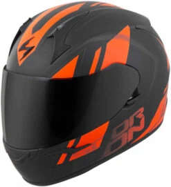 Scorpion EXO-R320 Endeavor Helmet -Motorcycle Helmet Store scorpion exo r320 endeavor helmet black orange front 43716.1518530122
