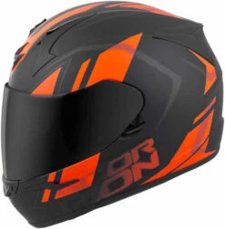 Scorpion EXO-R320 Endeavor Helmet -Motorcycle Helmet Store scorpion exo r320 endeavor helmet black orange left 40423.1518530122