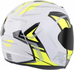 Scorpion EXO-R320 Endeavor Helmet -Motorcycle Helmet Store scorpion exo r320 endeavor helmet white neon hi viz back right 71829.1518530122